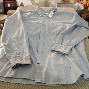 GAP Pale Blue Button-Front Women's Shirt